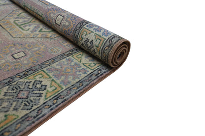 Hand-Knotted Afghani Kazak Wool Rug – 4’ x  6’