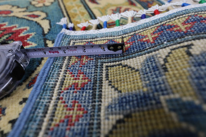 Hand-Knotted Afghani Kazak Wool Rug – 2’8″  x  9’9″