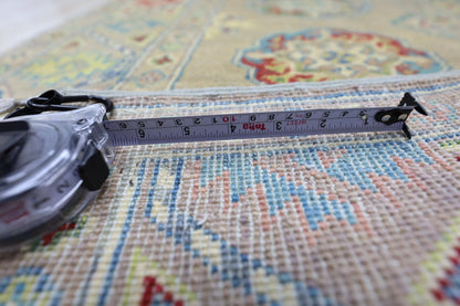 Håndknyttet afghansk Kazak ullteppe – 2’7″ x 10’0″