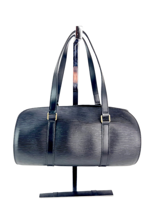 Louis Vuitton Soufflot czarna torba na ramię ze skóry Epi