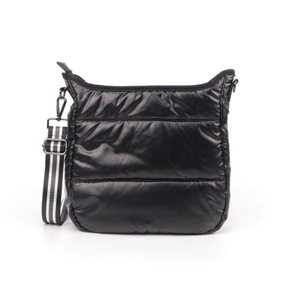 Carina Puffer Crossbody - Svart