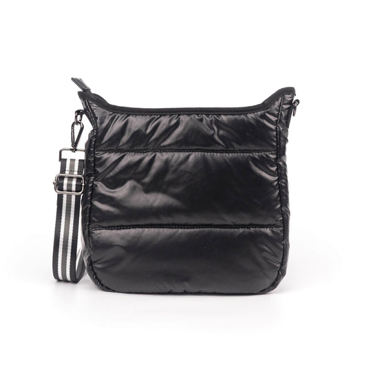 Carina Puffer Crossbody - Svart