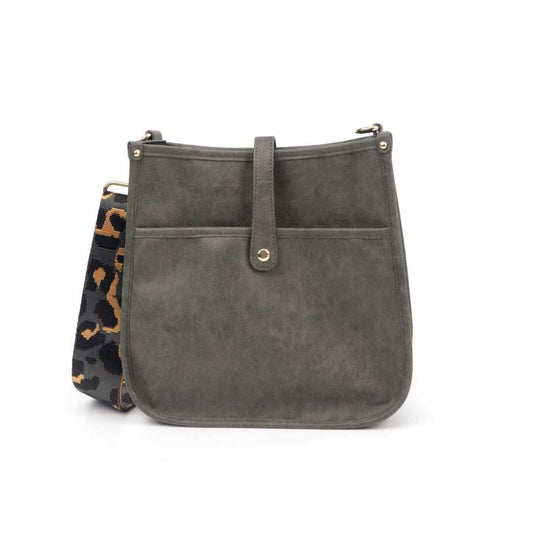 The Mia vegansk läder crossbodyväska (GRAY) - Välj din rem