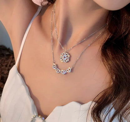 Naszyjnik Lucky Clover Hearts 2-w-1