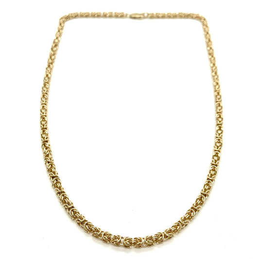 Delicate Byzantine Chainmaille Necklace in 14K Gold Fill
