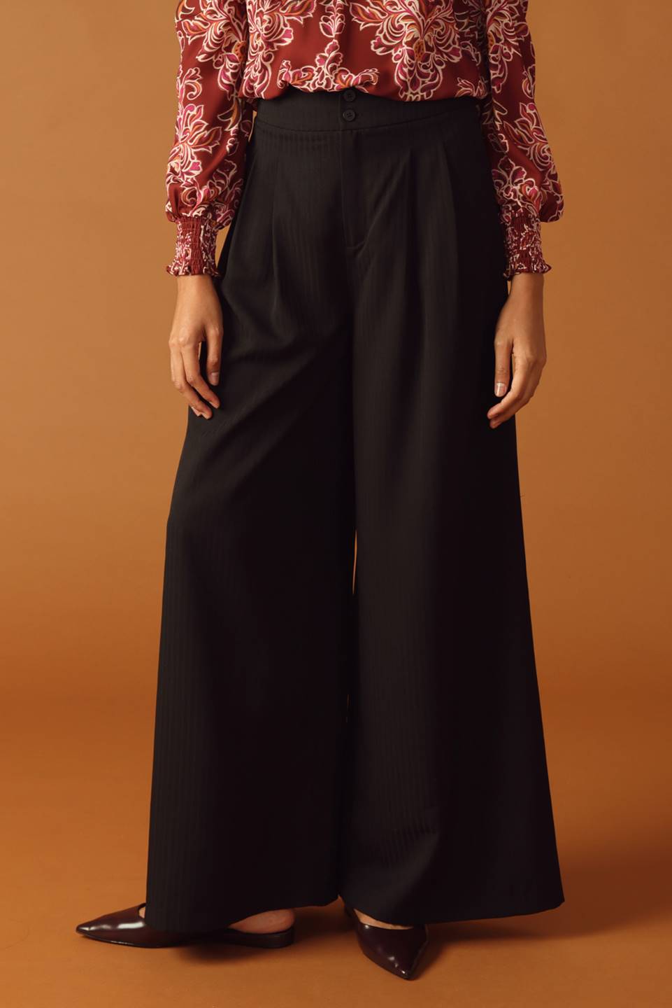 PANTALONI A GAMBA LARGA INTRECCIATI SWEET REMINISCENCE