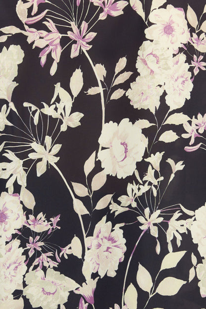 Top nero intrecciato Garden Glam