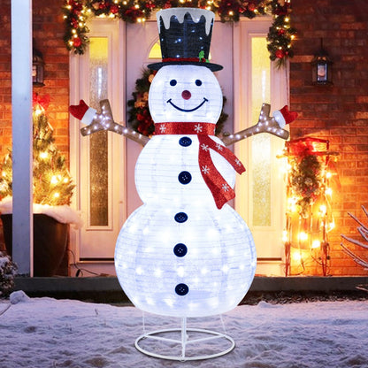 Illuminated Pop-up Snowman Decoration | 180cm with 180 LED Lights 1