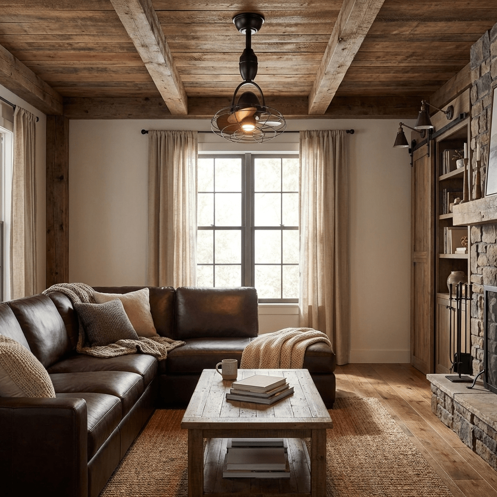 Industrial Cage Ceiling Fan | Modern Ceiling Fans with Nickel Finish 3