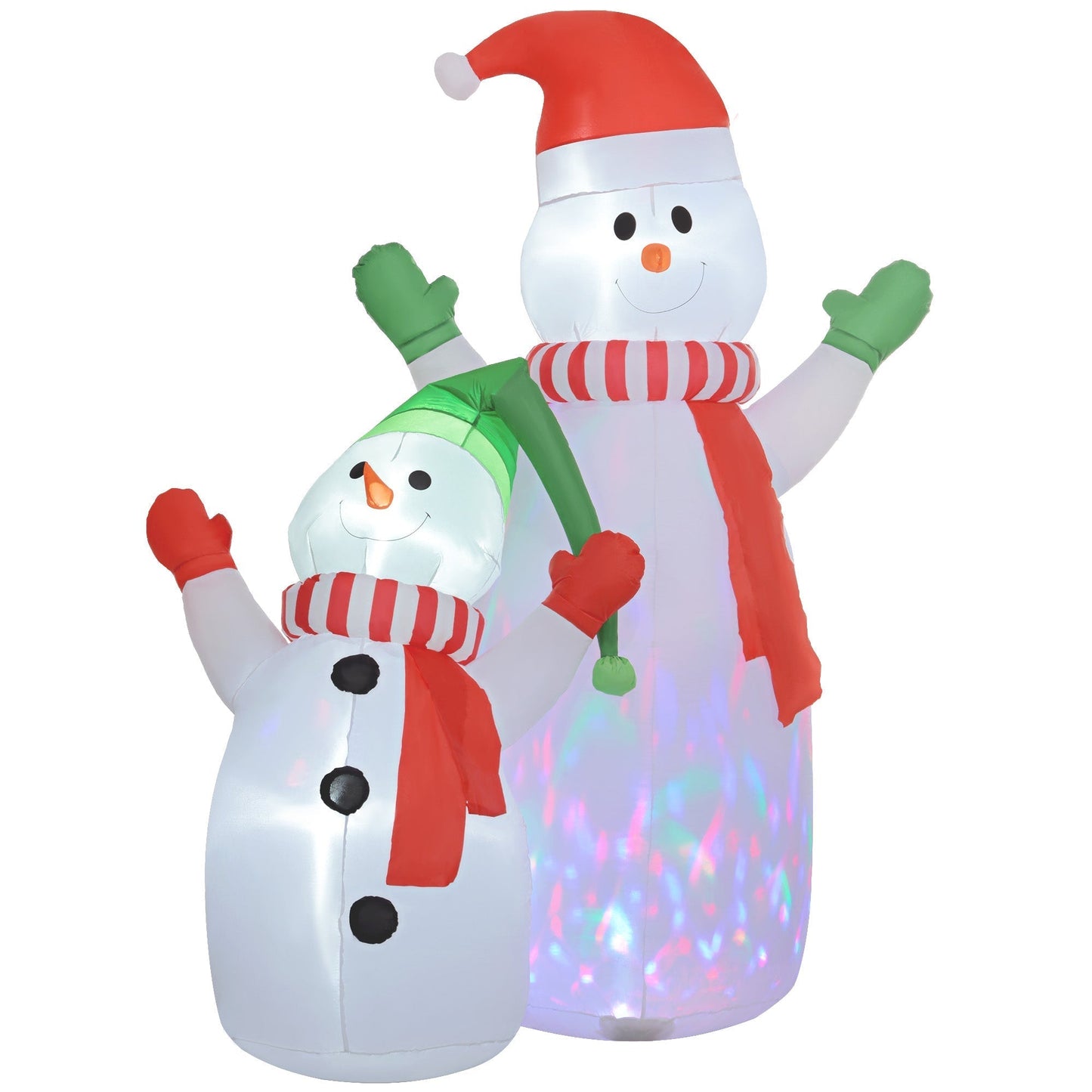 Inflatable Christmas Snowman Decoration | 240 cm with LED Lights 0