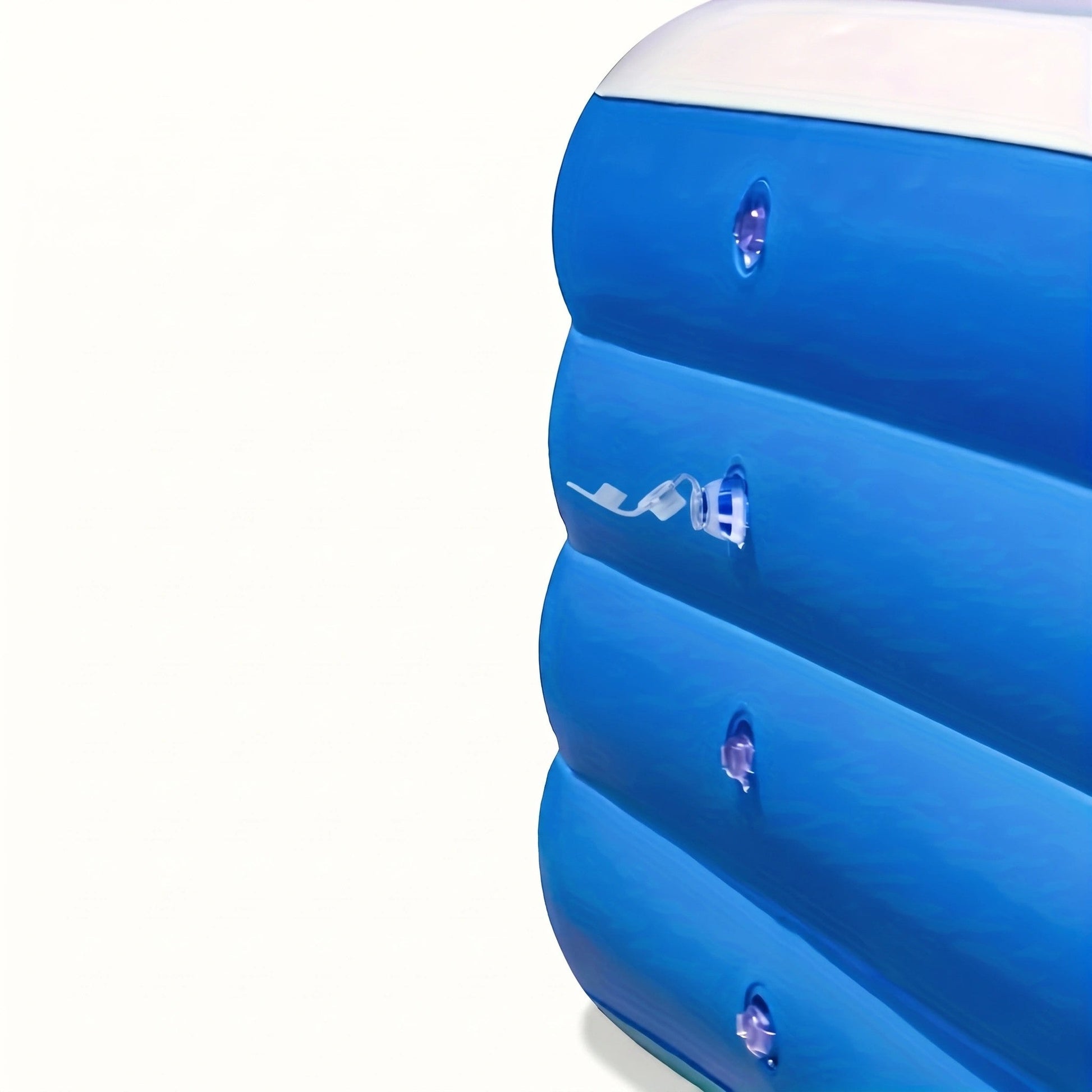 Inflatable Family Swimming Pool | Spacious Rectangular Design with Three-Ring Stability 8