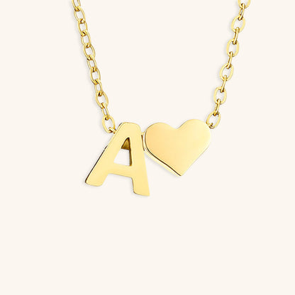 Initial Letter Necklace | Personalized Gold-Plated Stainless Steel 0