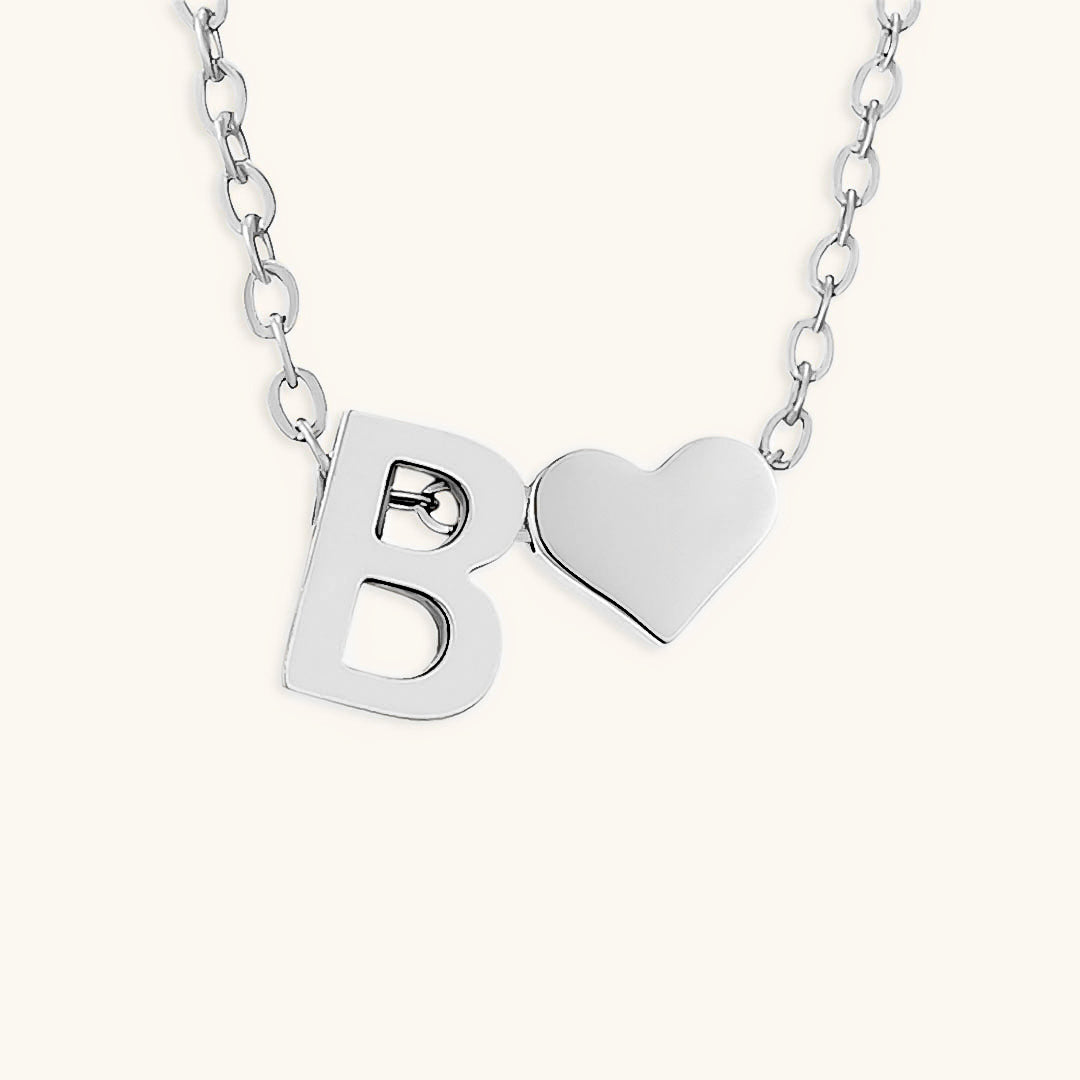 Initial Letter Necklace | Personalized Gold-Plated Stainless Steel 16