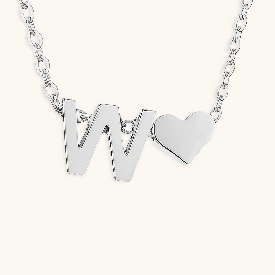 Initial Letter Necklace | Personalized Gold-Plated Stainless Steel 19