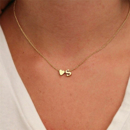 Initial Letter Necklace | Personalized Gold-Plated Stainless Steel 2