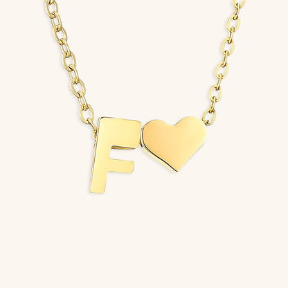 Initial Letter Necklace | Personalized Gold-Plated Stainless Steel 23