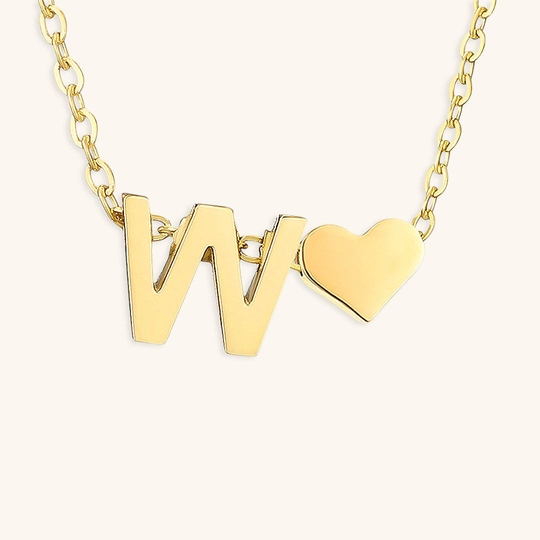 Initial Letter Necklace | Personalized Gold-Plated Stainless Steel 25