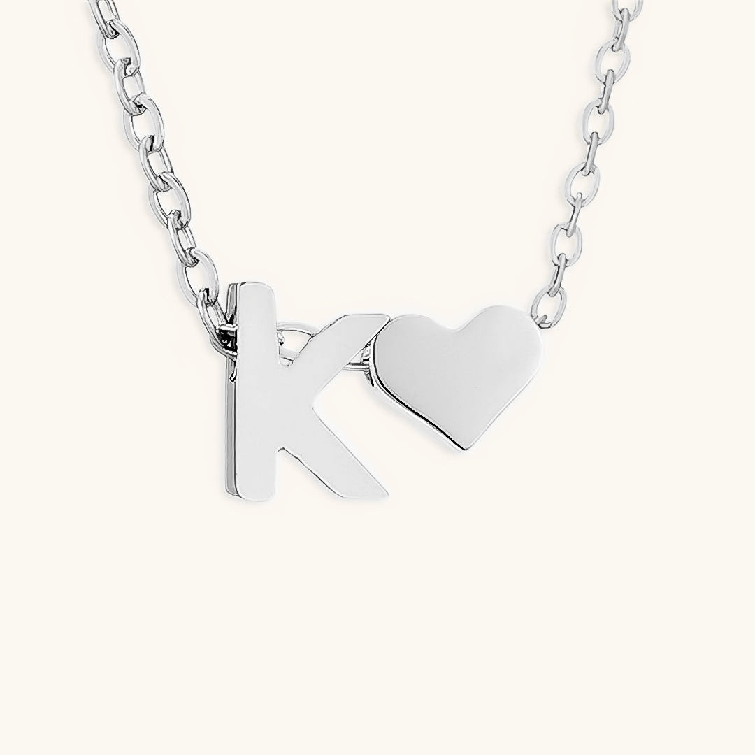 Initial Letter Necklace | Personalized Gold-Plated Stainless Steel 37