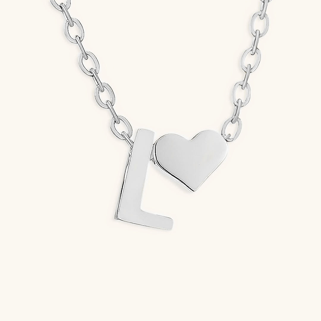 Initial Letter Necklace | Personalized Gold-Plated Stainless Steel 47