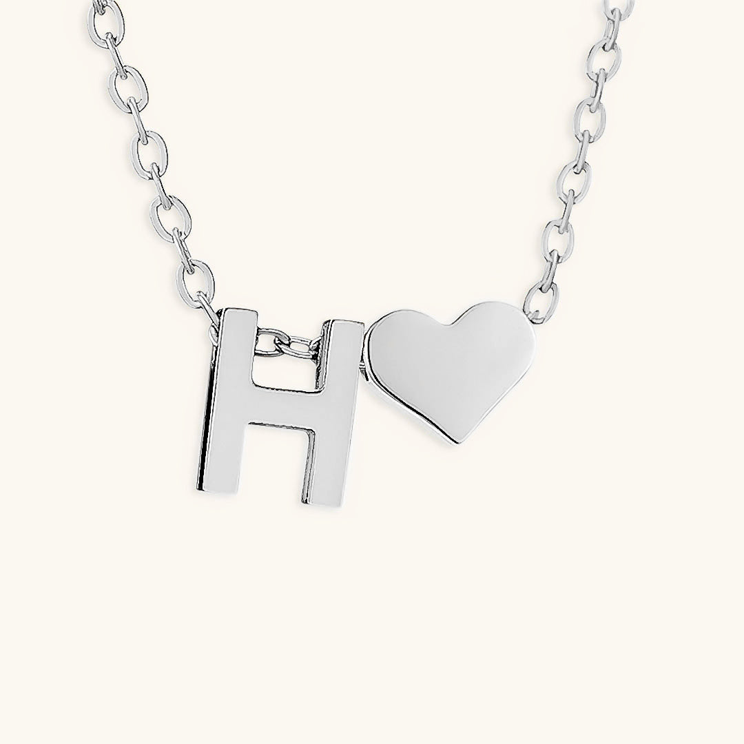 Initial Letter Necklace | Personalized Gold-Plated Stainless Steel 49