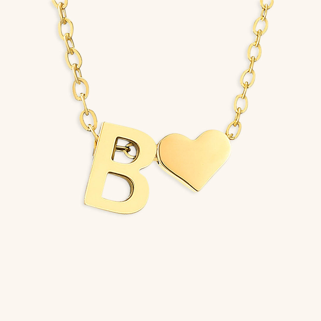 Initial Letter Necklace | Personalized Gold-Plated Stainless Steel 8