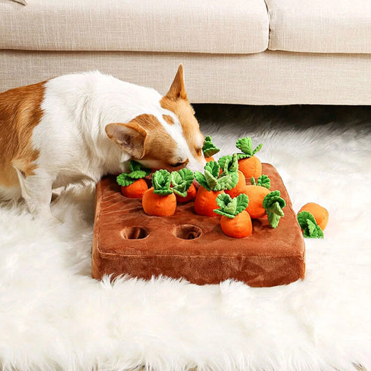 Interactive Dog Puzzle Toy | Engaging Carrot Garden for Mental Stimulation 0