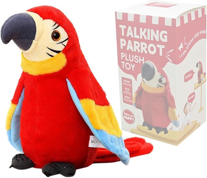 Interactive Talking Parrot Toy | Engaging Speech Development with Movable Wings 0