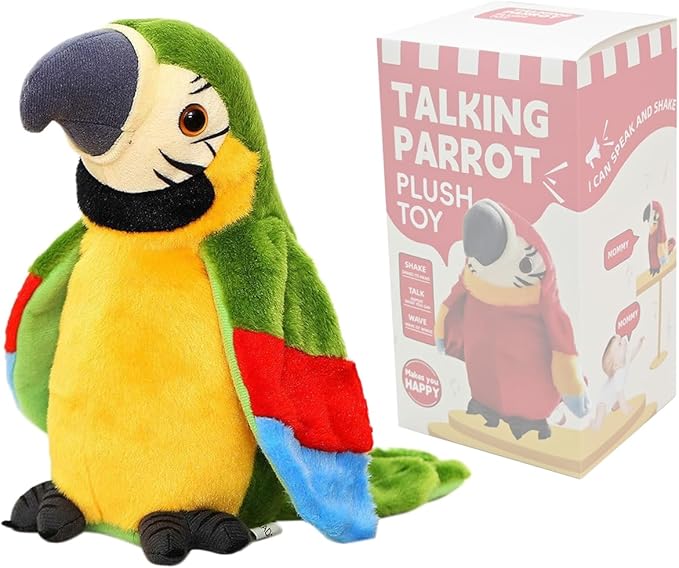 Interactive Talking Parrot Toy | Engaging Speech Development with Movable Wings 1