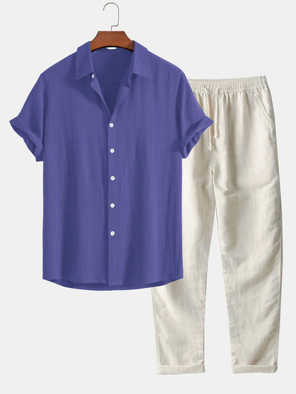 Jannik Shirt and Pants Set | Effortless Style with Relaxed Fit 0