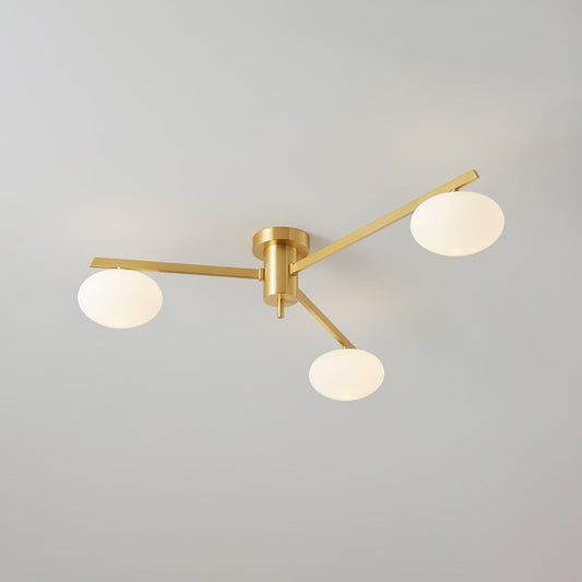 Jasper Ceiling Lamp | Modern Minimalist Design with White Glass Shade 0
