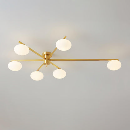 Jasper Ceiling Lamp | Modern Minimalist Design with White Glass Shade 10