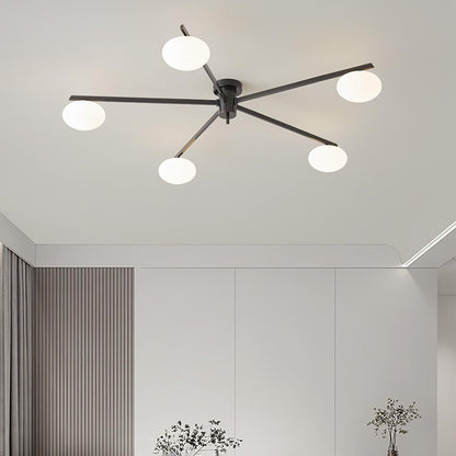 Jasper Ceiling Lamp | Modern Minimalist Design with White Glass Shade 2
