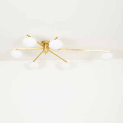 Jasper Ceiling Lamp | Modern Minimalist Design with White Glass Shade 3