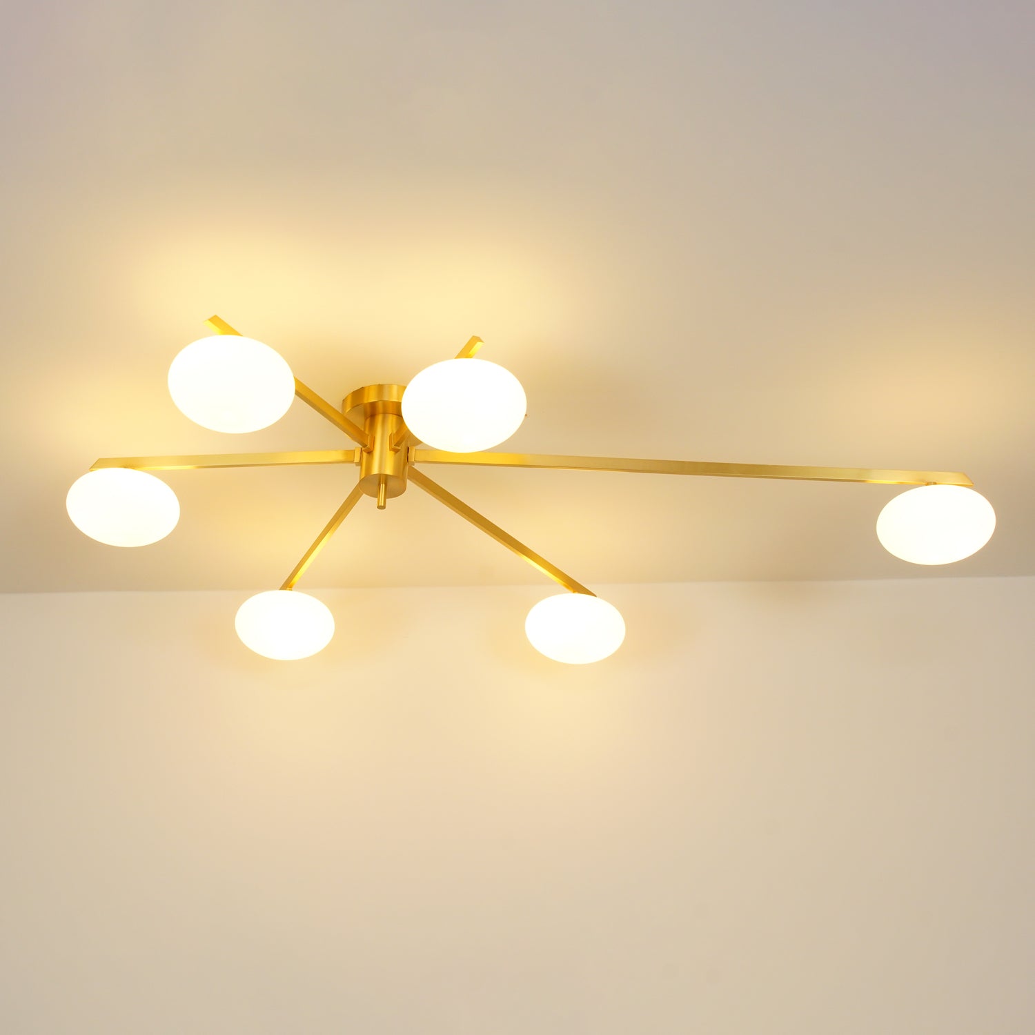 Jasper Ceiling Lamp | Modern Minimalist Design with White Glass Shade 4