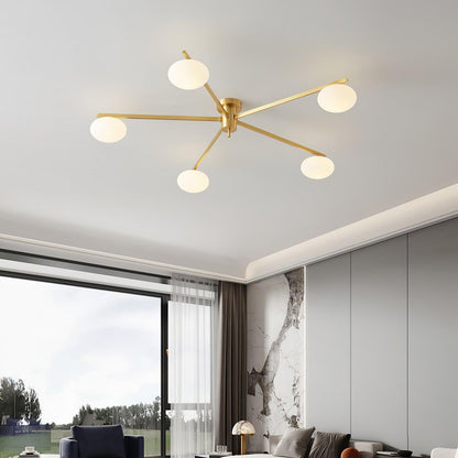 Jasper Ceiling Lamp | Modern Minimalist Design with White Glass Shade 7