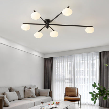 Jasper Ceiling Lamp | Modern Minimalist Design with White Glass Shade 8