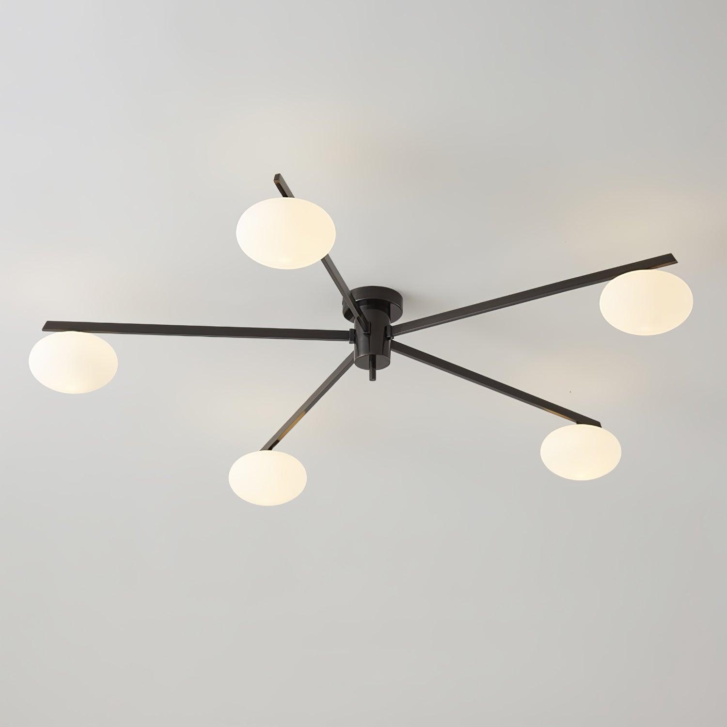 Jasper Ceiling Lamp | Modern Minimalist Design with White Glass Shade 9