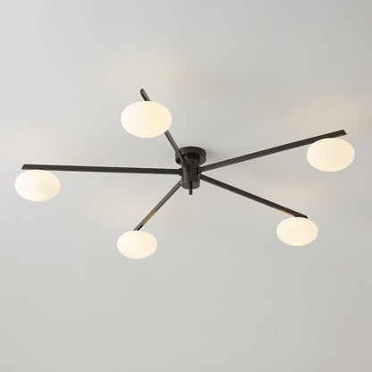 Jasper Ceiling Lamp | Modern Minimalist Design with White Glass Shade 9