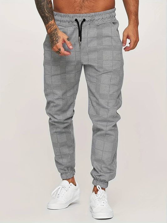 Jogging Pants | Modern Checked Design for Versatile Comfort 0