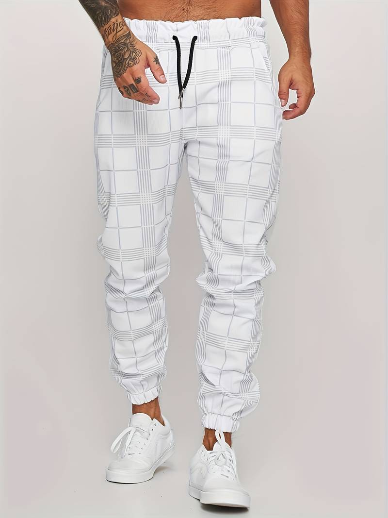 Jogging Pants | Modern Checked Design for Versatile Comfort 4