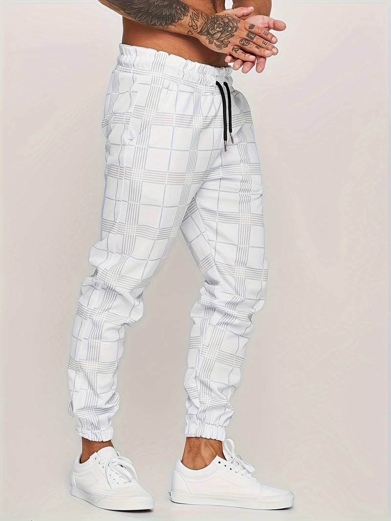 Jogging Pants | Modern Checked Design for Versatile Comfort 6