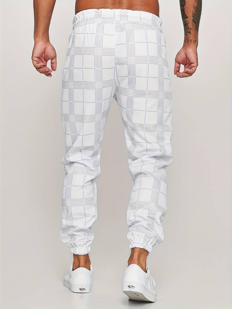 Jogging Pants | Modern Checked Design for Versatile Comfort 7