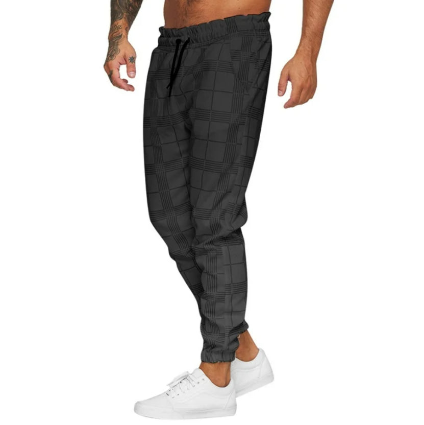 Jogging Pants | Modern Checked Design for Versatile Comfort 8