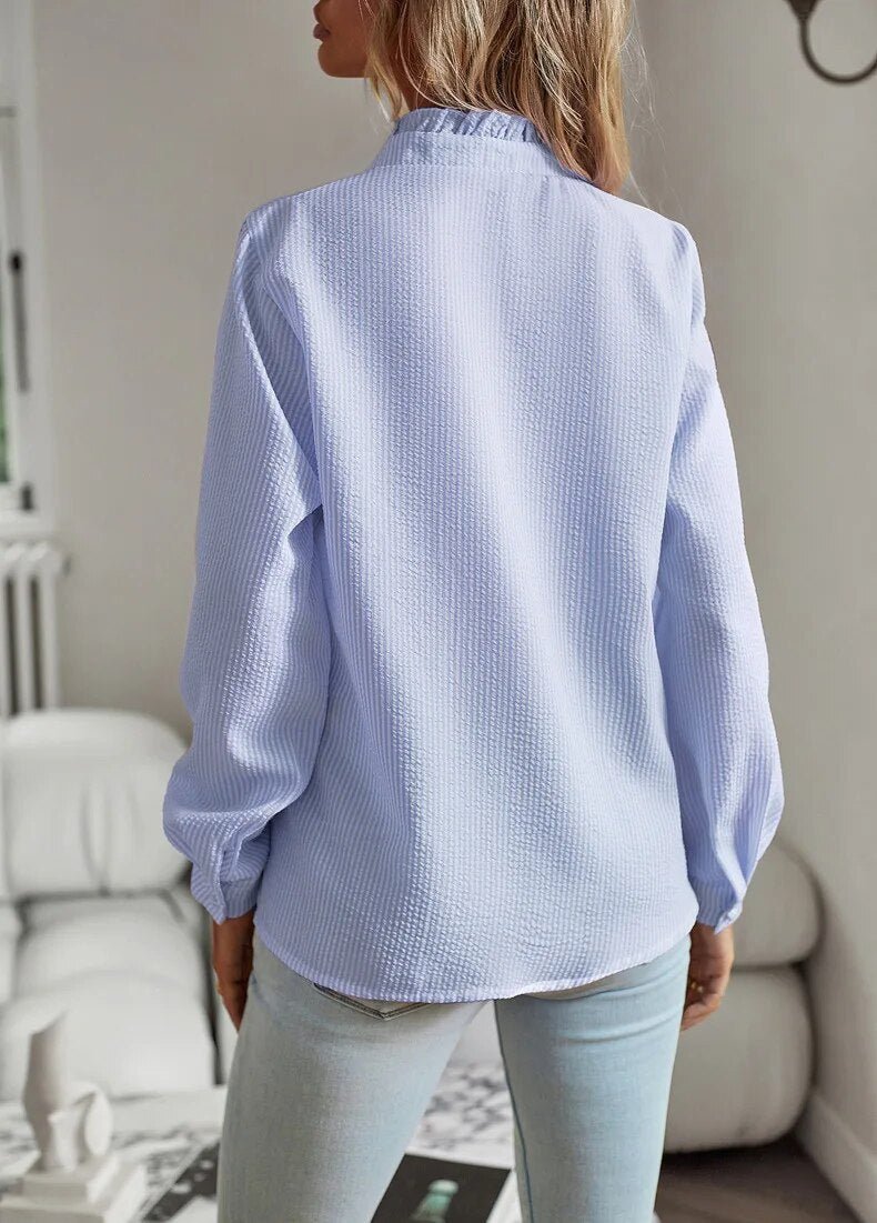 Johanne Long Sleeve Blouse | Romantic Ruffle Design for Elegant Style 1
