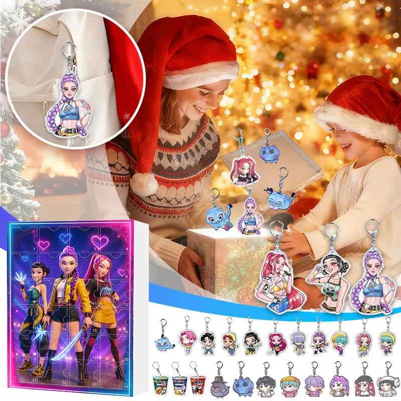 K-Pop Fantasy Advent Calendar | 24 Unique Collectible Keychains 1