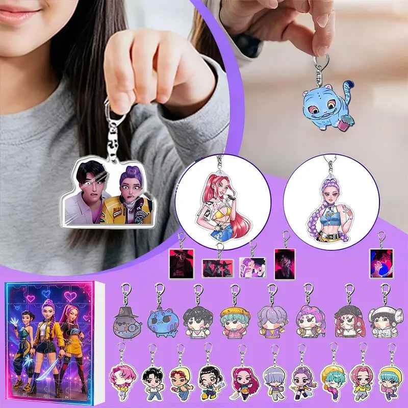 K-Pop Fantasy Advent Calendar | 24 Unique Collectible Keychains 2