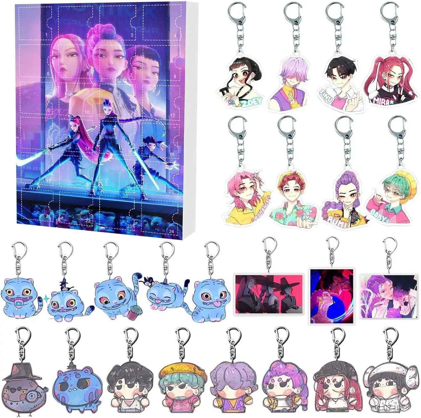 K-Pop Fantasy Advent Calendar | 24 Unique Collectible Keychains 4
