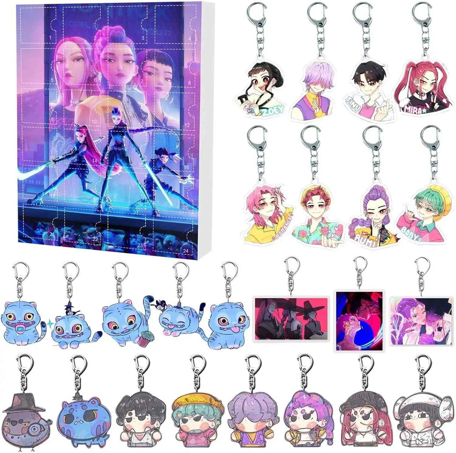 K-Pop Fantasy Advent Calendar | 24 Unique Collectible Keychains 4