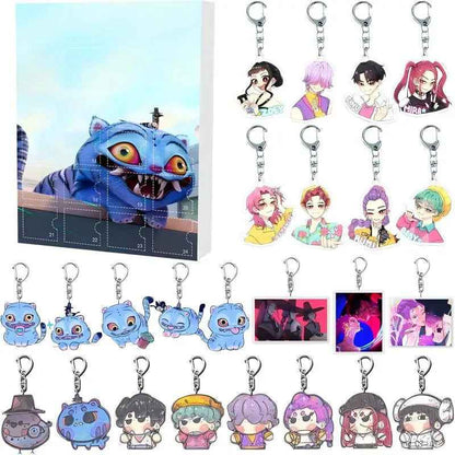 K-Pop Fantasy Advent Calendar | 24 Unique Collectible Keychains 7