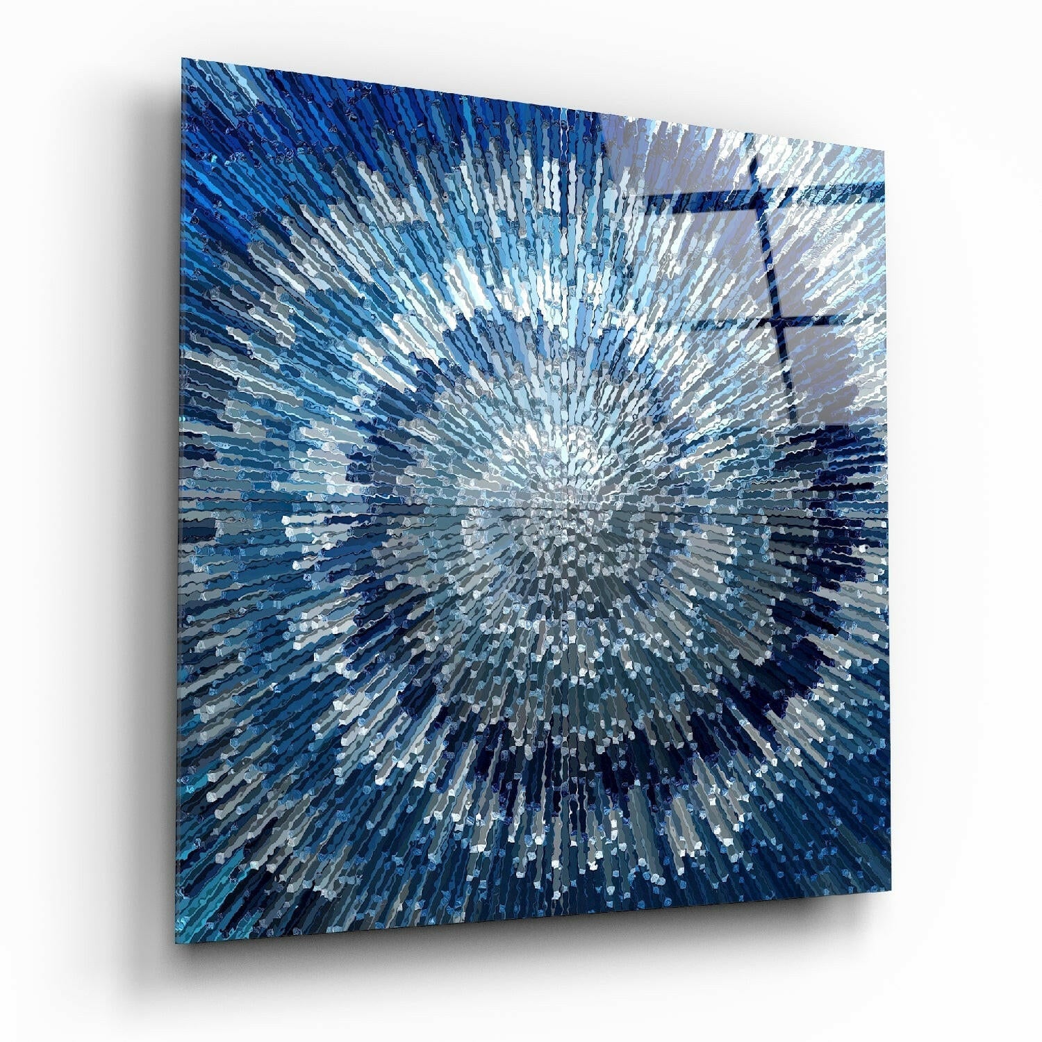 Ciclo de arte mural de vidrio azul